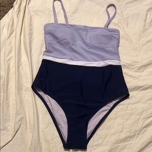 Cupshe Purple and Blue One Piece Swimsuit
